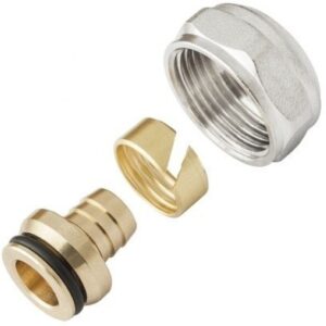 Адаптор евроконус месинг <BR>За Тръба PEX-A,PE-RT<BR> 3/4" X D.16 mm<BR>ЦЕНА – 2.50€
